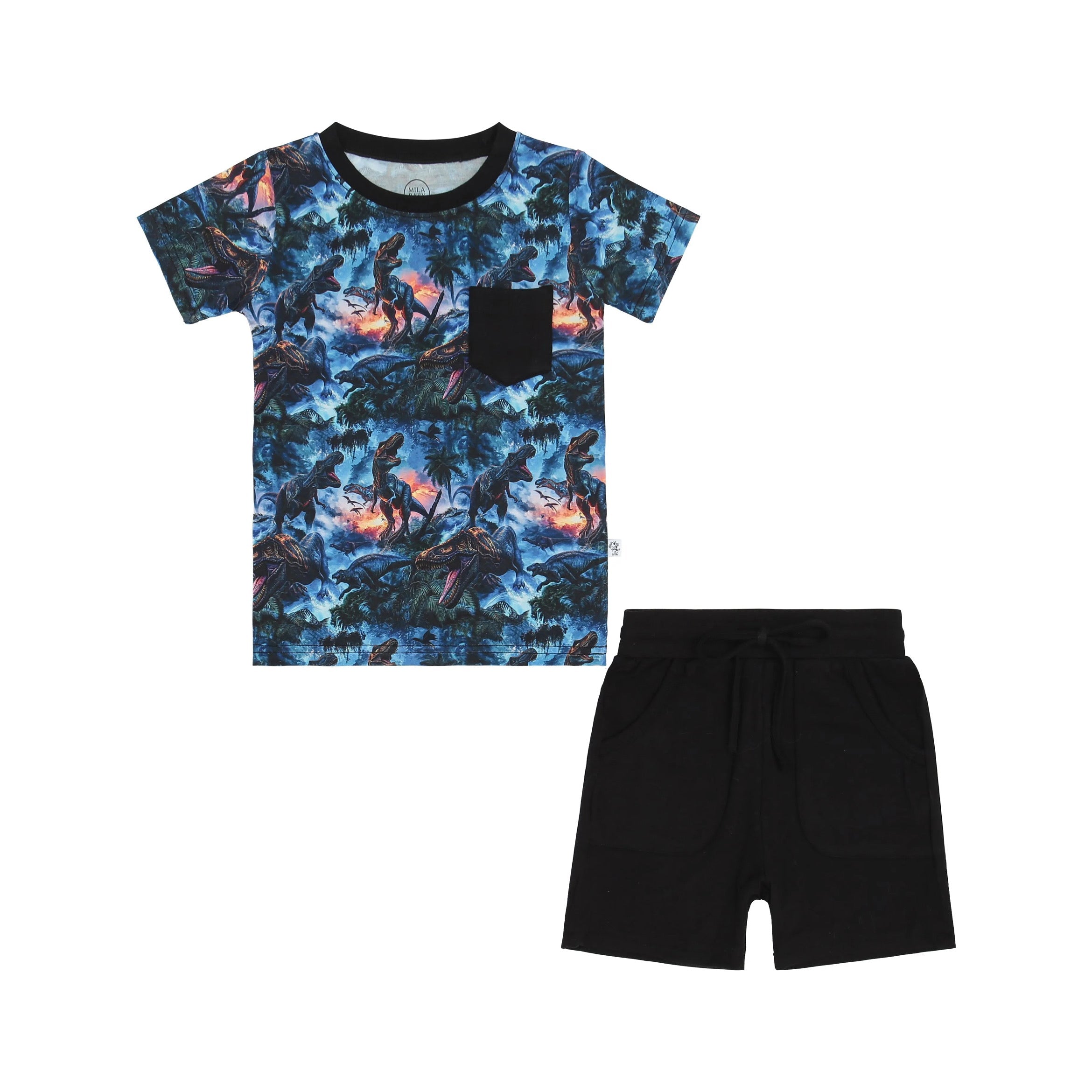 Magrit Short Set Milk　2-3y Magrit Short Set Milk 2-3y（Cotton woven embroidered set