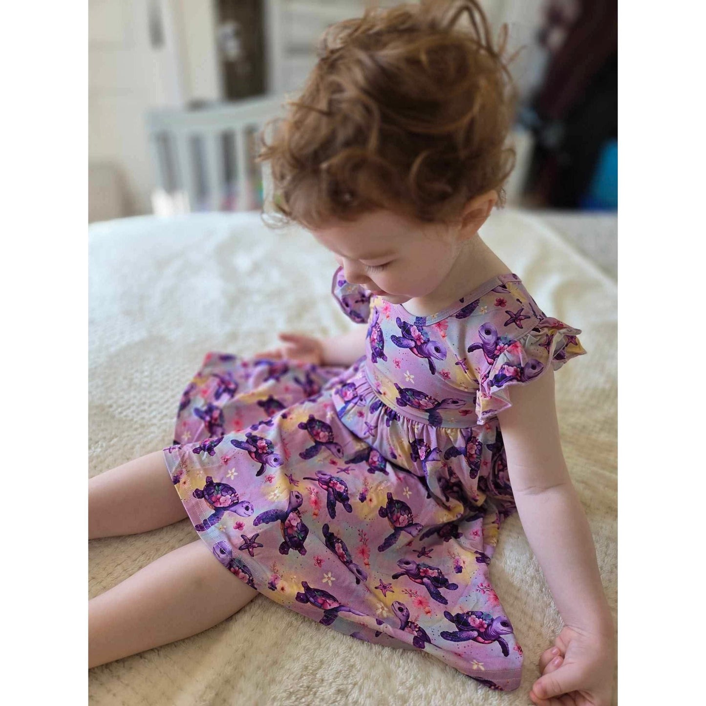 Orchid Ocean Twirl Dress