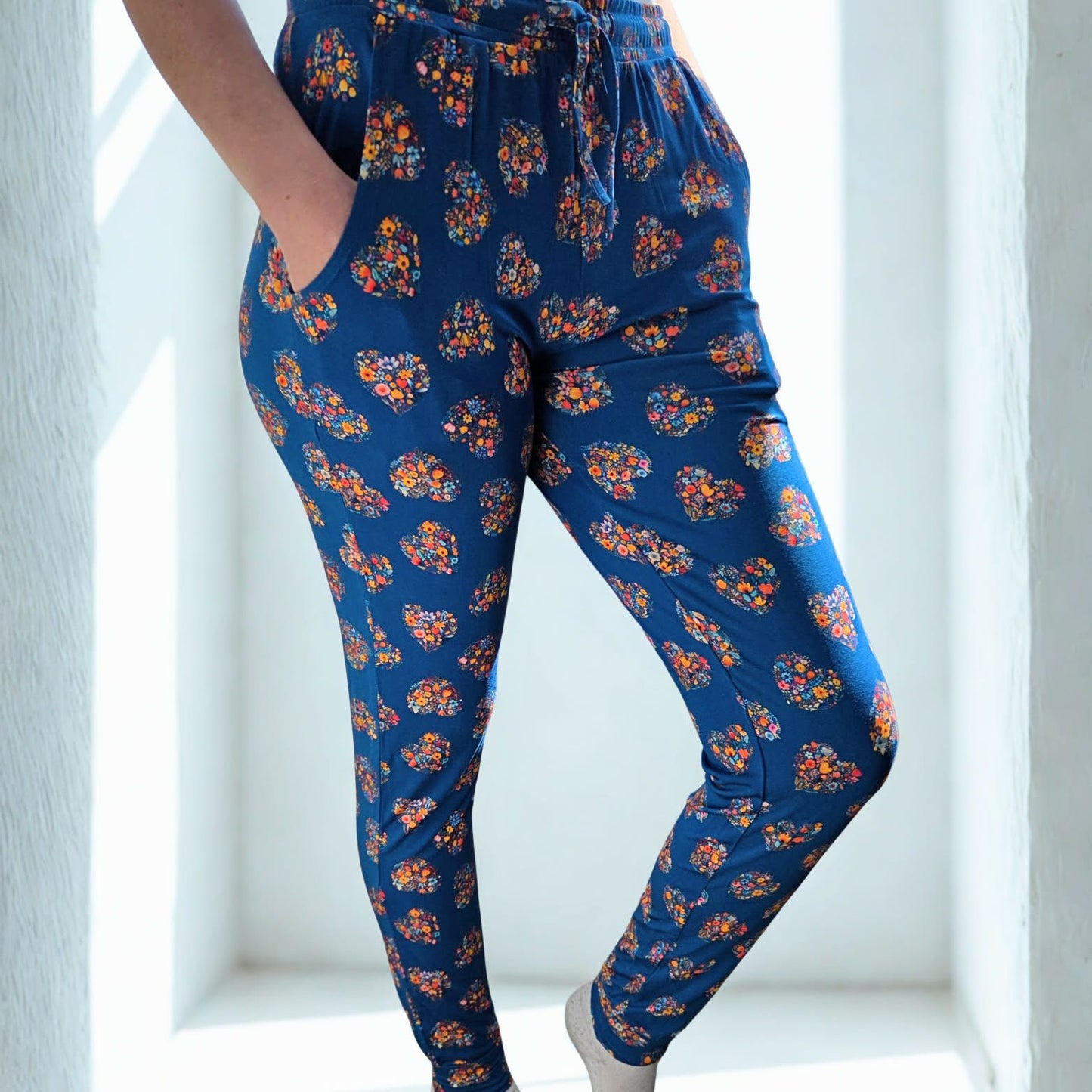 Hearts in Bloom Woman’s Bamboo Joggers