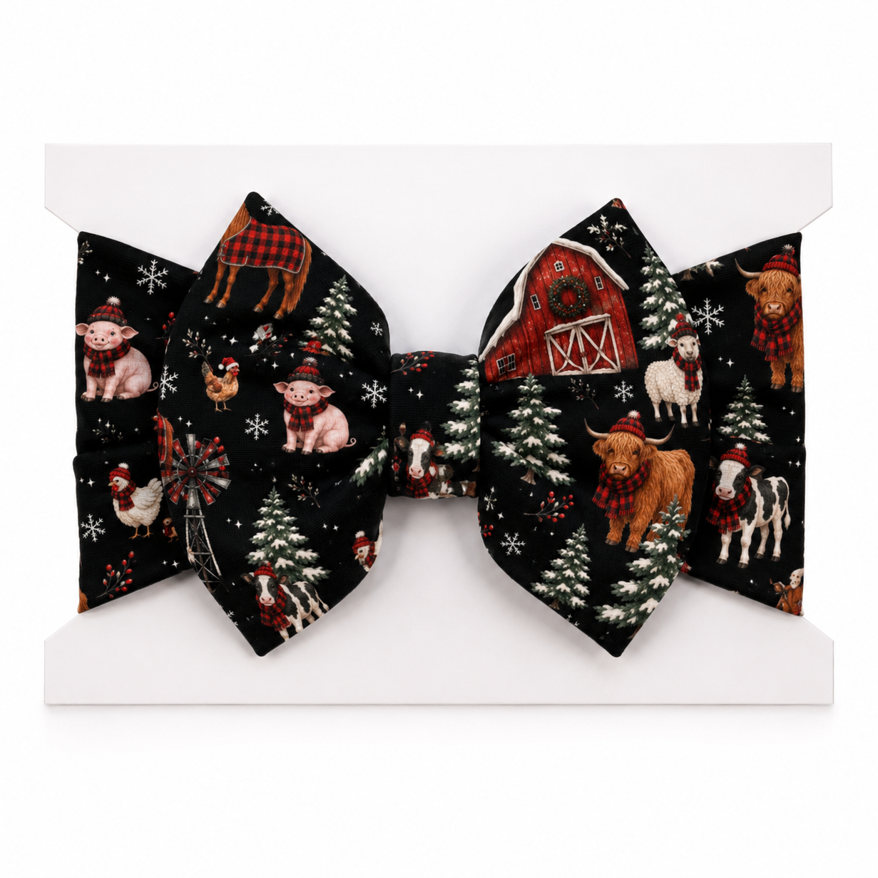 Country Christmas Bamboo Bow