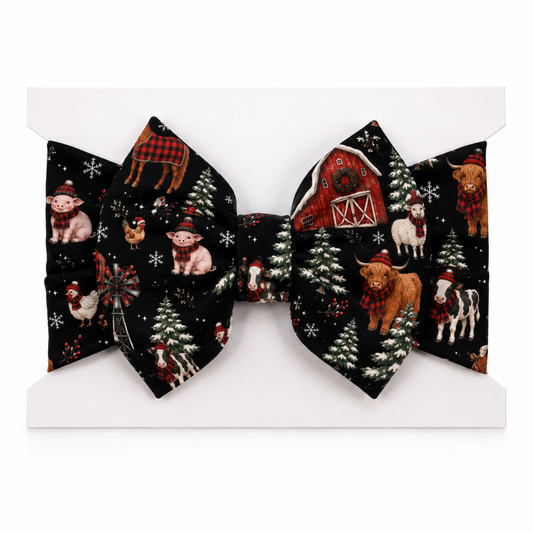 Country Christmas Bamboo Bow