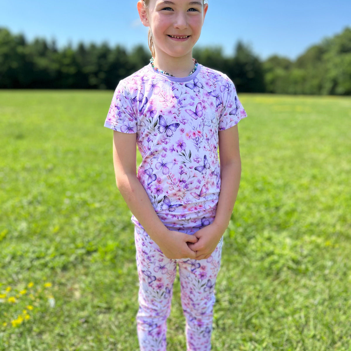 Pastel Petals Matching Set (Short Sleeve)