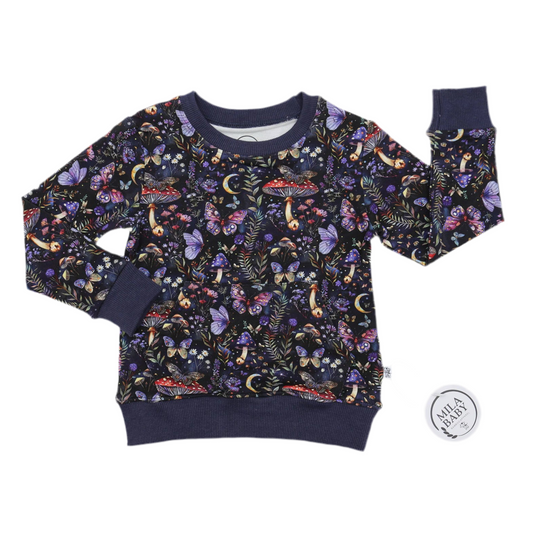 Midnight Moths Crew Neck Sweater