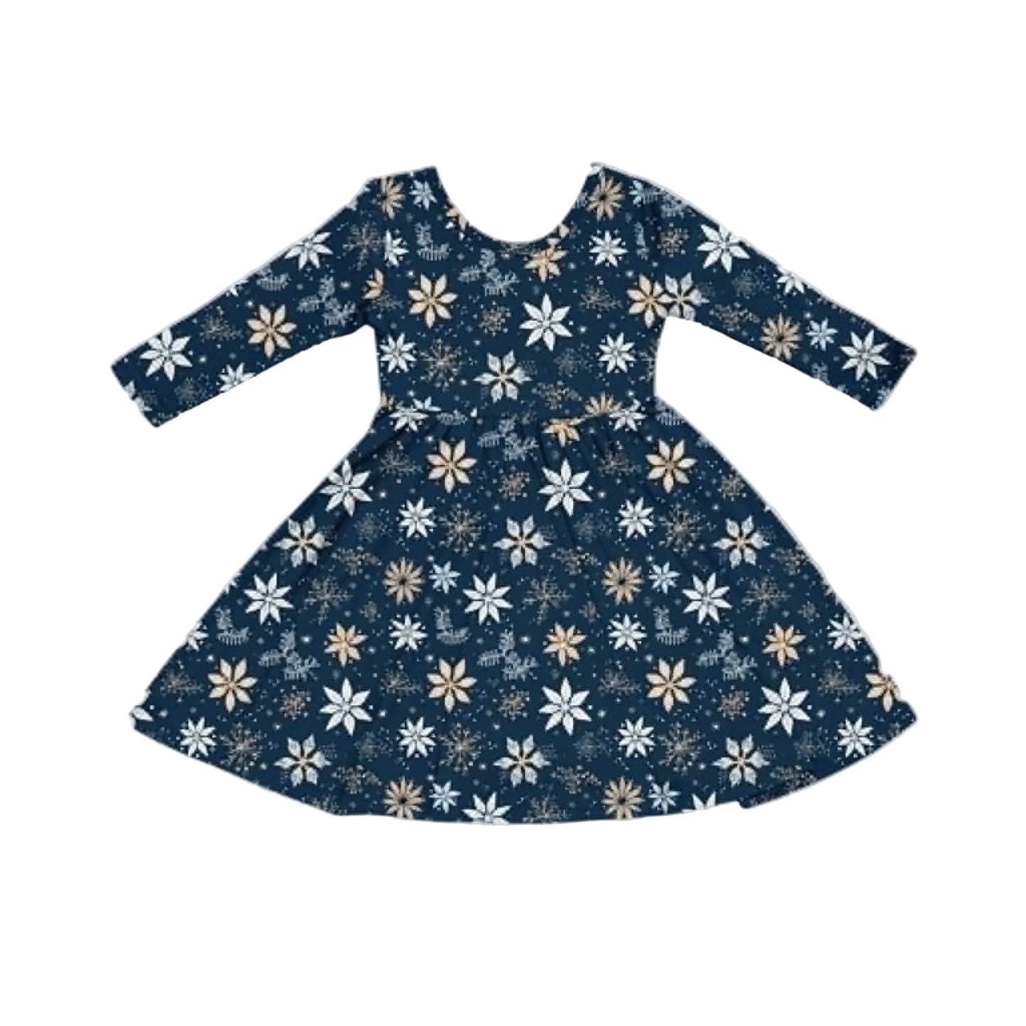 Midnight Snowfall Twirl Dress