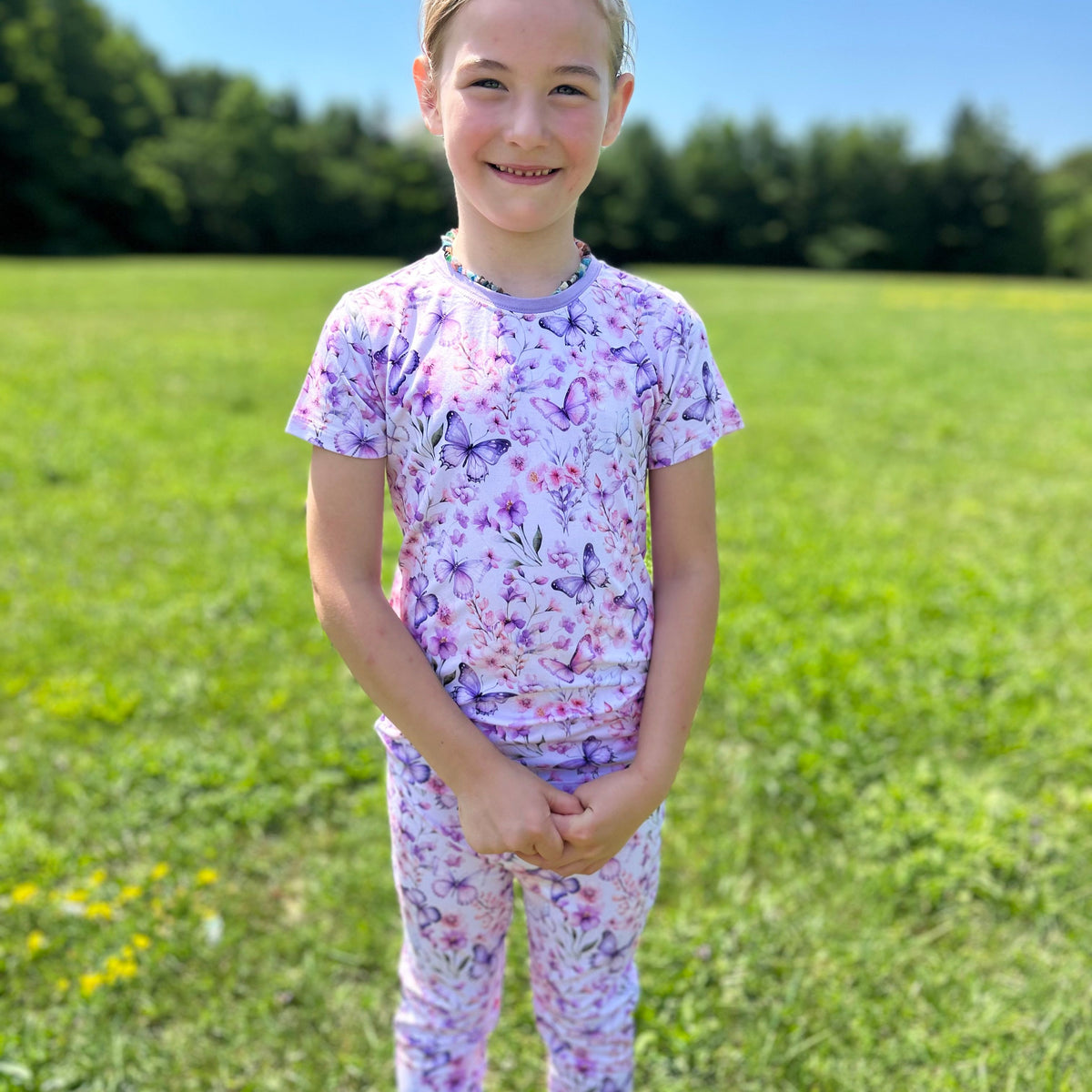Pastel Petals Matching Set (Short Sleeve)
