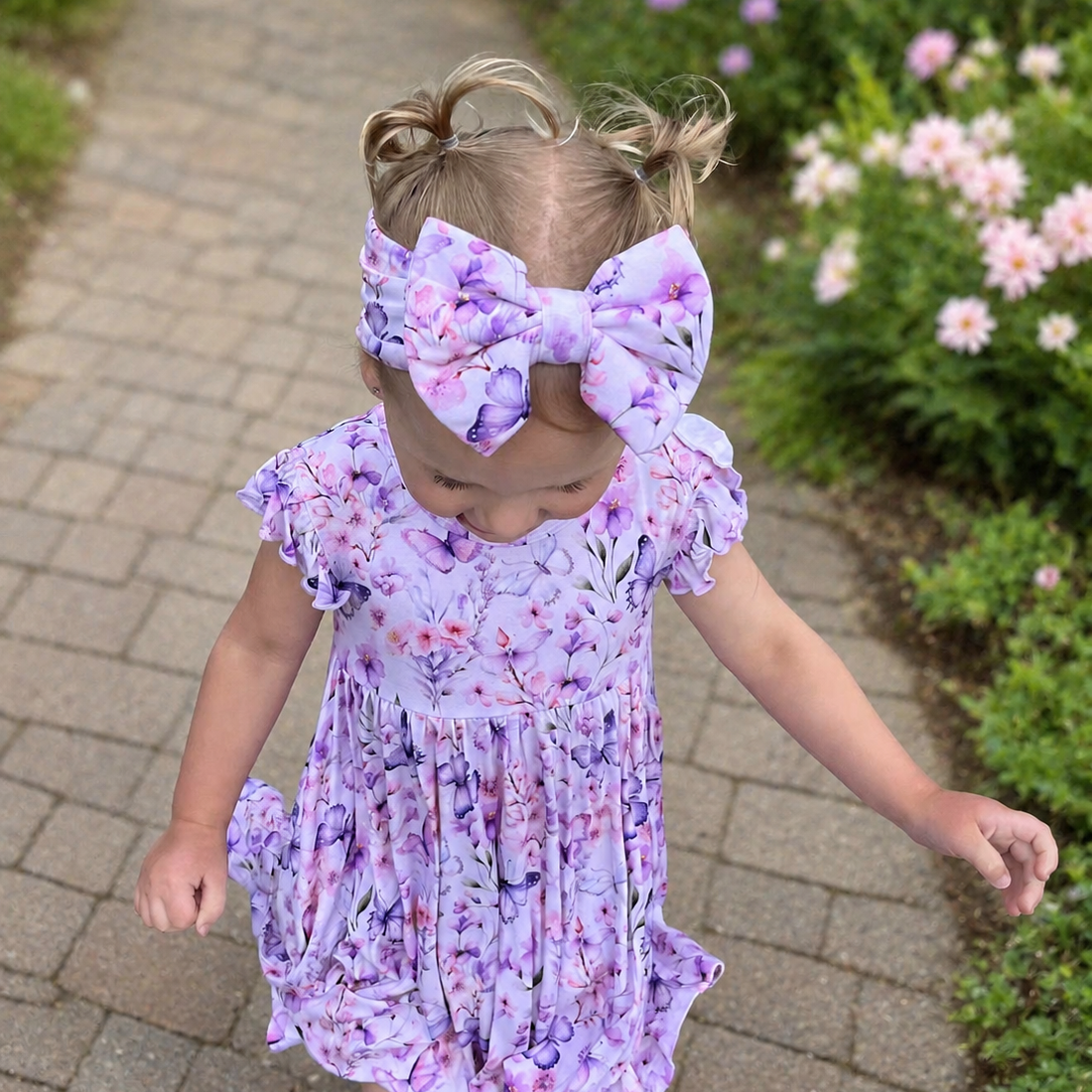 Pastel Petals Bamboo Bow