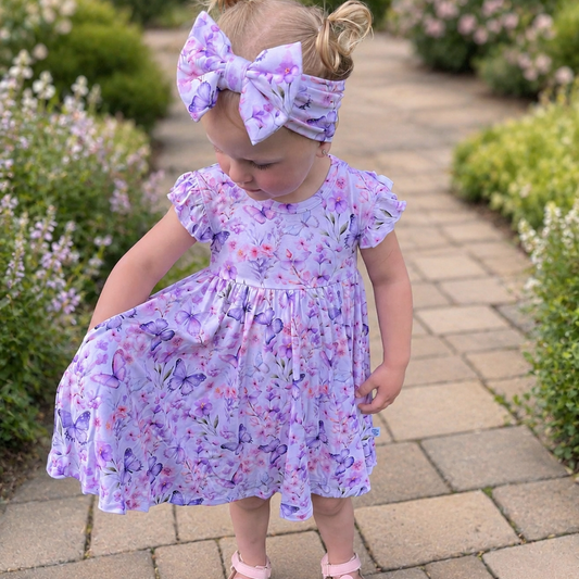 Pastel Petals Twirl Dress