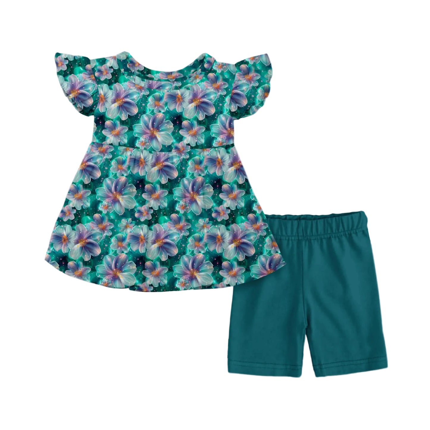 Summer Haze Peplum Top & Biker Shorts PRE-ORDER