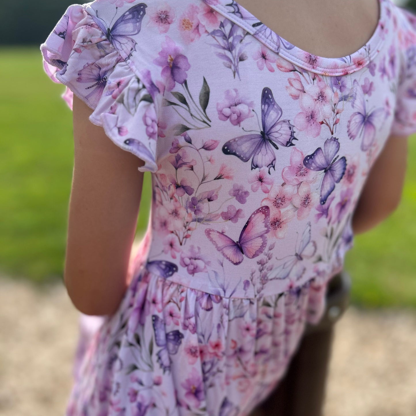 Pastel Petals Twirl Dress
