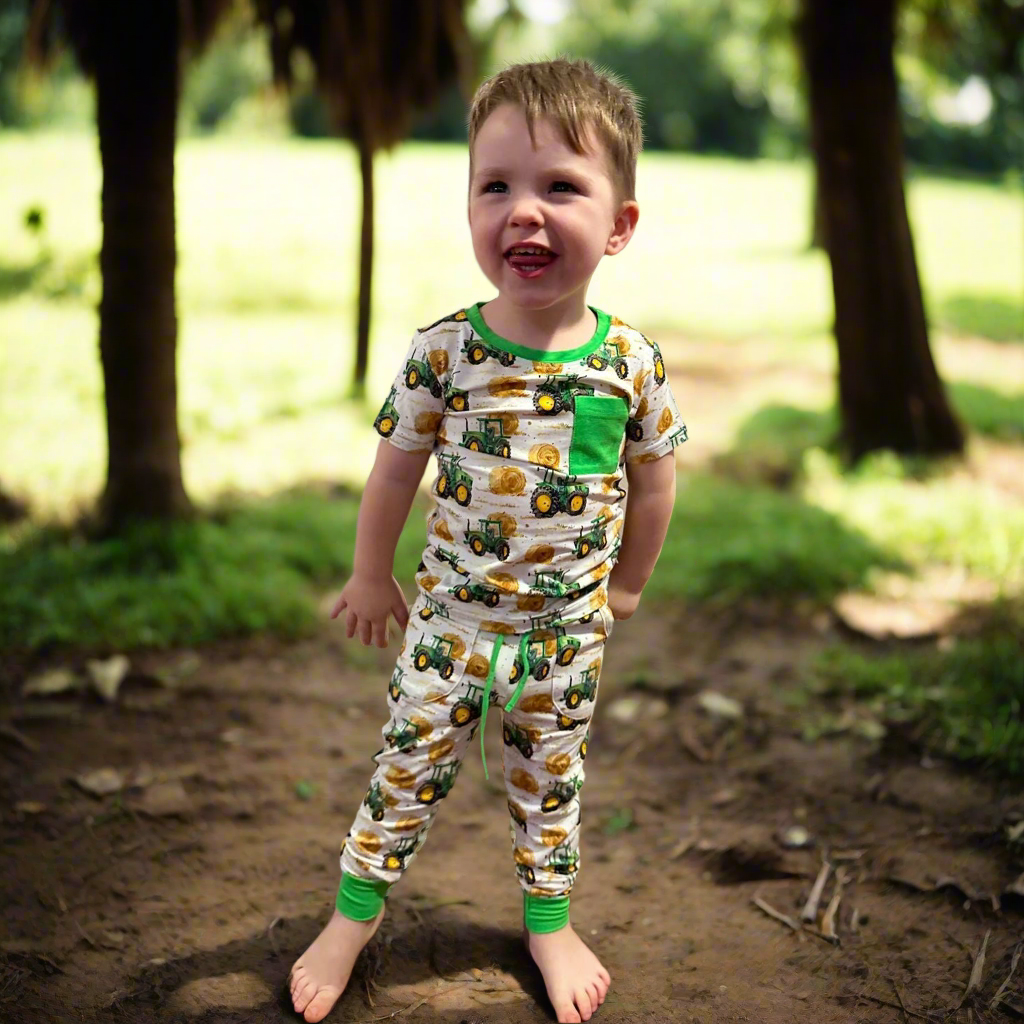 Little Green Machine Matching Set