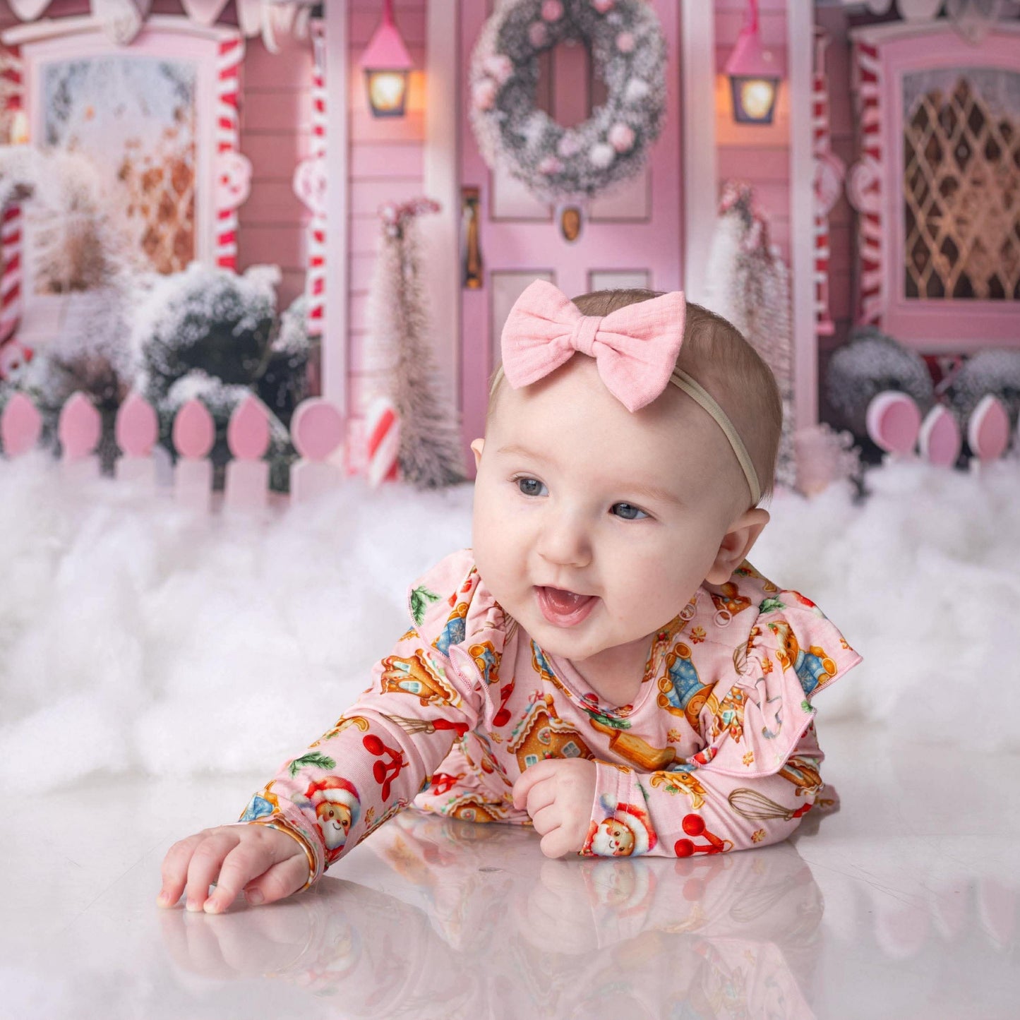 Pink Cookie Crew Christmas Twirl Bodysuit