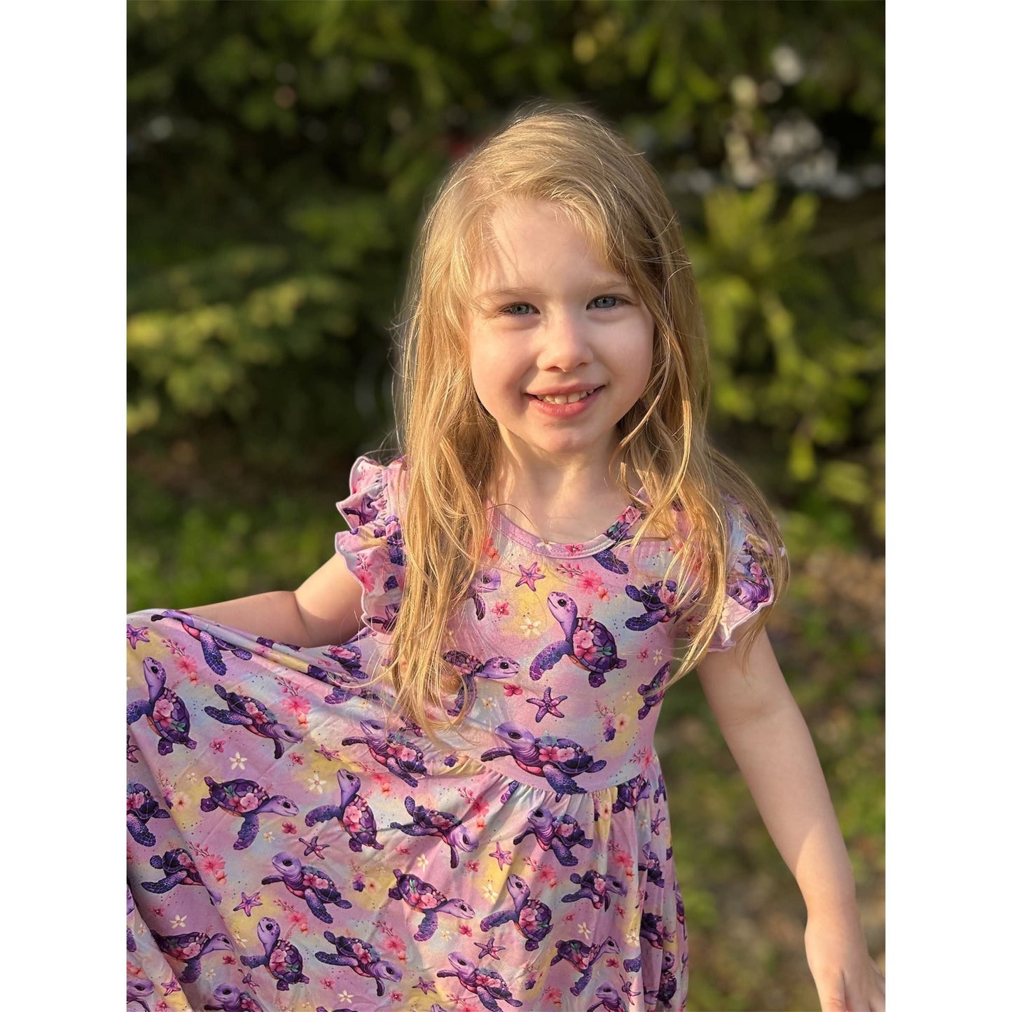 Orchid Ocean Twirl Dress