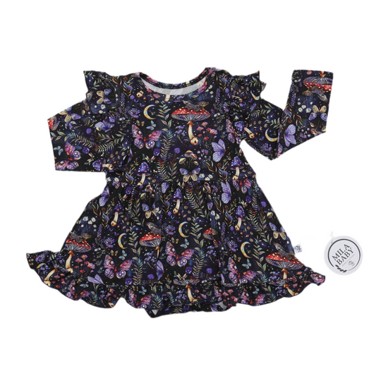 Midnight Moths Twirl Bodysuit