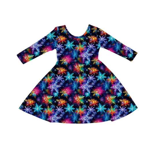 Neon Frost Twirl Dress