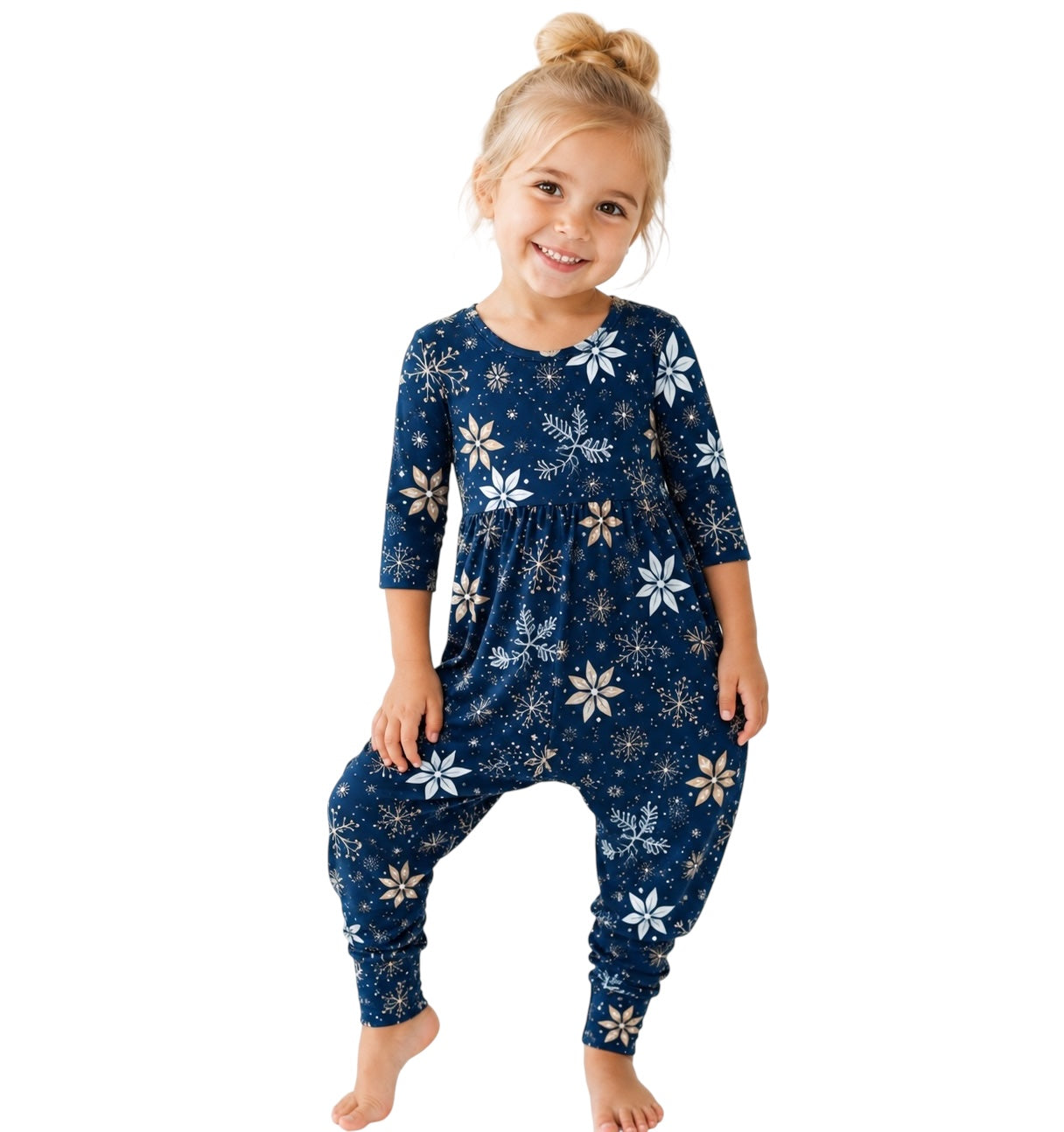 Midnight Snowfall Romper