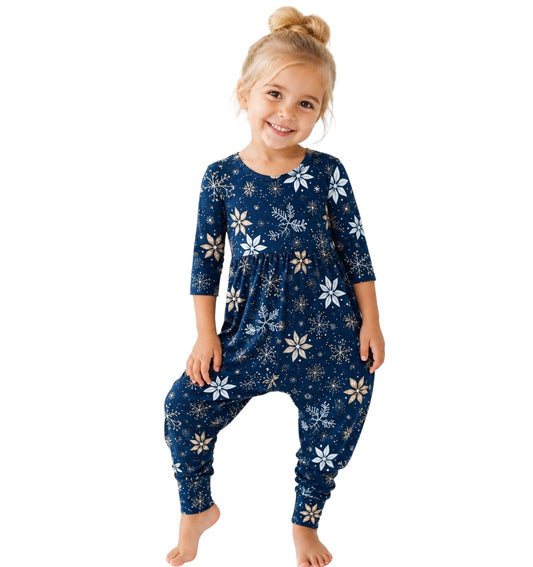 Midnight Snowfall Romper