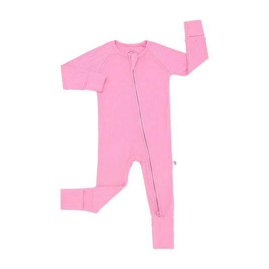 Tickle Me Pink Rib Bamboo Zippy
