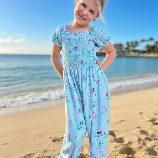 Tidal Treasure Smocked Romper